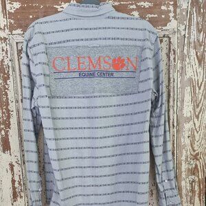 unique Flannel with Patch on the back, M, Clemson